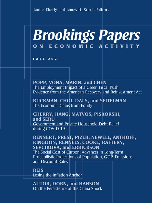 Title details for Brookings Papers on Economic Activity by Janice Eberly - Available